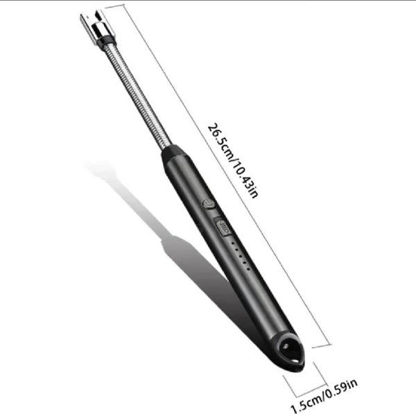360° Outdoor Kitchen Lighter – Usb Rechargeable Plasma Arc Lighter With Safety Lock & Flexible Elbow For Candles, Bbq & Stoves (random Color)