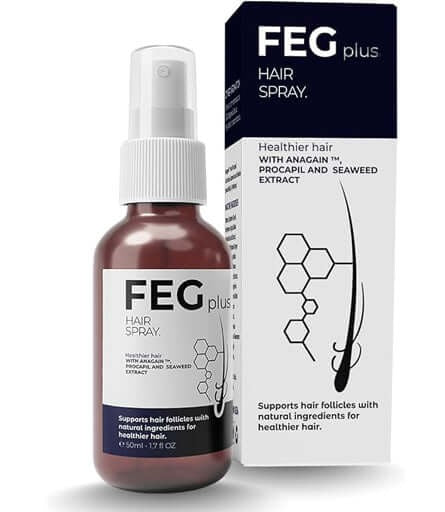 Feg Plus Beard & Hair Growth Serum Spray Powered By Nature For Visible Results | Best Quality Hair Growth Spray – Hair Serum – 60 Ml