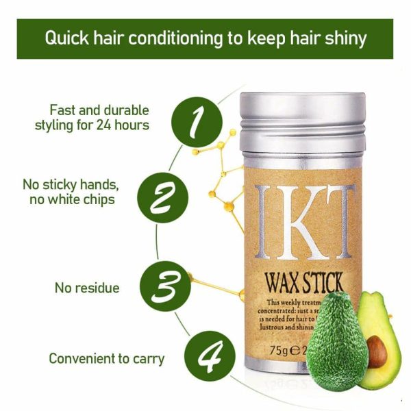 Ikt Hair Wax Stick Gel Cream Styling Hair Frizz Fixed Fluffy Children Men And Women Styling Wax Edge Control