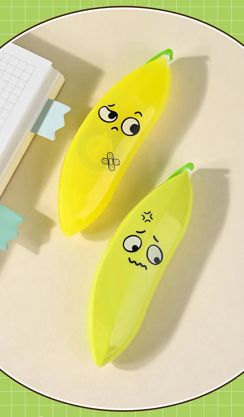 Banana Shaped Correction Tape – Fun & Portable Eraser Tool for Paper, Labels, and More – 14cm