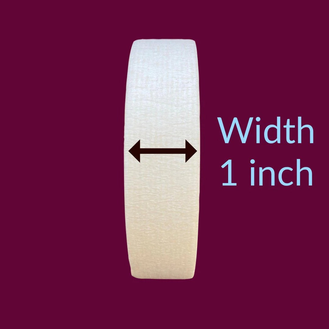 1 Inch Paper Masking Tape – 15 Yards, Strong Adhesion, Clean Removal, Easy Tear, Ideal for Painting, Labeling, Masking & Crafting