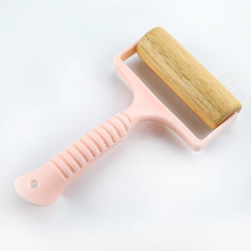 2pcs Wooden Rolling Pin for Baking – Hand Push Dough Roller with Non-Stick Surface, Lightweight & Kid-Friendly