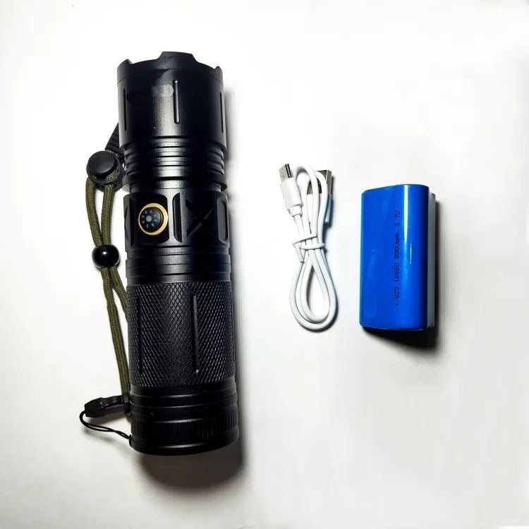 Ruilang P90 High Power Rechargeable LED Flashlight – Ultra Bright Torch with Zoom, Multiple Modes & Type-C Fast Charging
