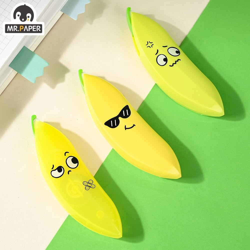 Banana Shaped Correction Tape – Fun & Portable Eraser Tool for Paper, Labels, and More – 14cm