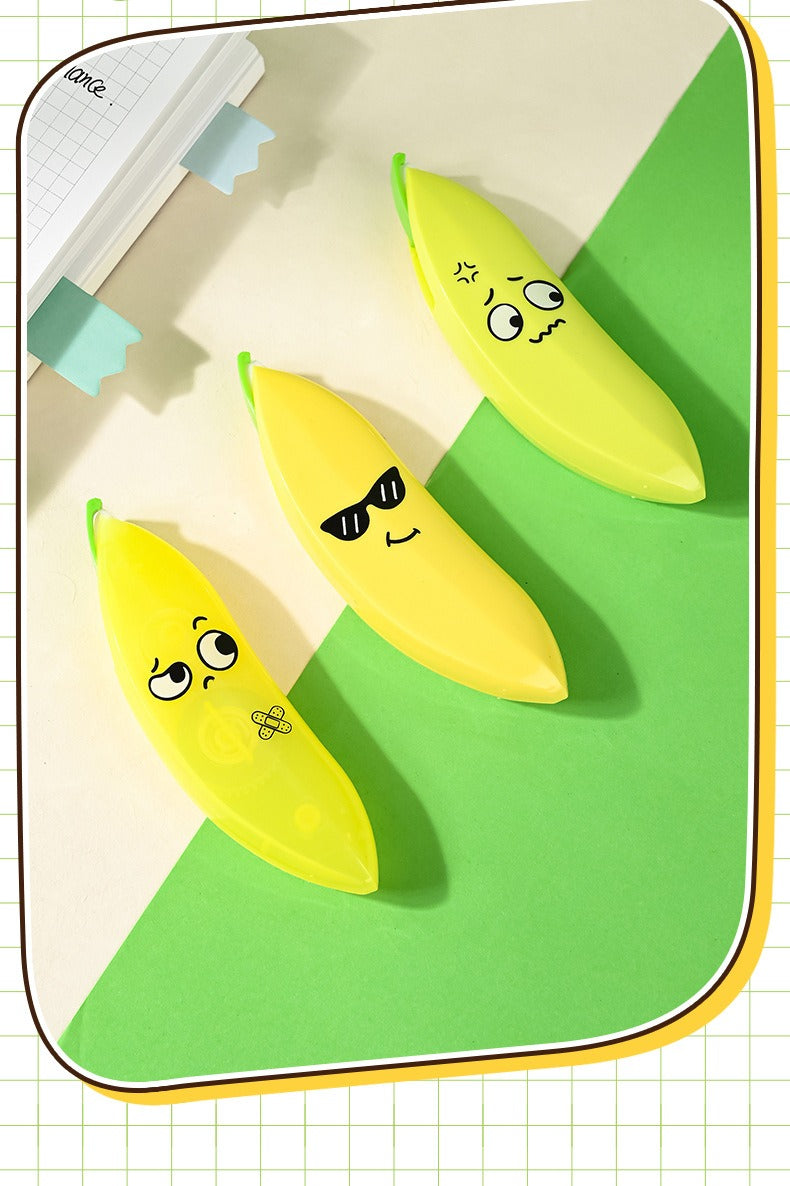 Banana Shaped Correction Tape – Fun & Portable Eraser Tool for Paper, Labels, and More – 14cm