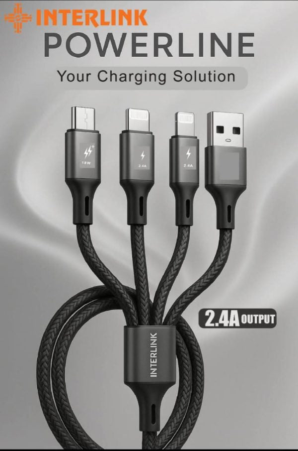 Interlink Max To Iphone Cable | Performs Like A Champ | High Definition Fadr With 3 Layer Coating | Usb-c To Lightning Cable | Power 27w | Length: 1 Meter | Transmission Rate : 480mbps| Best Cable For Iphone