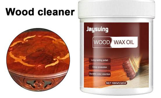 Wood Wax Oil for Furniture – Natural Finish &amp; Deep Wood Nourishment With Bursh 100gm
