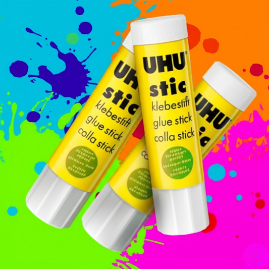 UHU Glue Stick – Reliable and mess-free, this 40g original adhesive is perfect for paper, crafts, and school projects. Easy to apply and quick-drying.