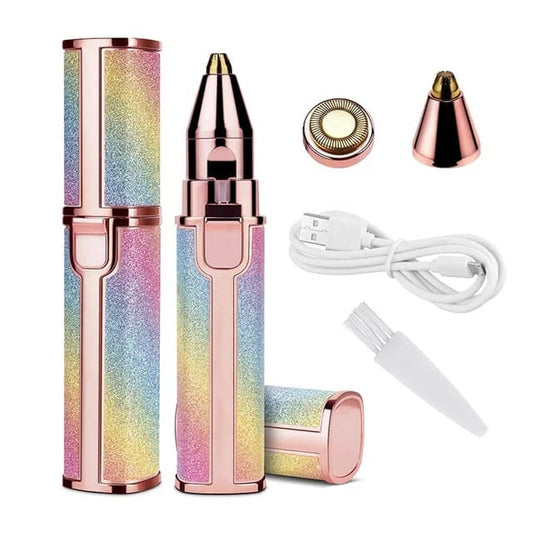 2 in 1 Electric Eyebrow Trimmer &amp; Shaver – Rechargeable, Painless Hair Removal for Women